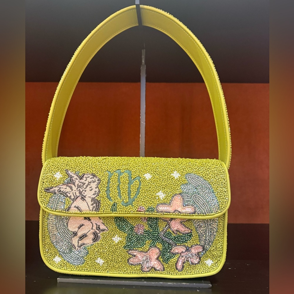 STAUD BEADED ZODIAC TOMMY BAG VIRGO - Picture 7 of 11